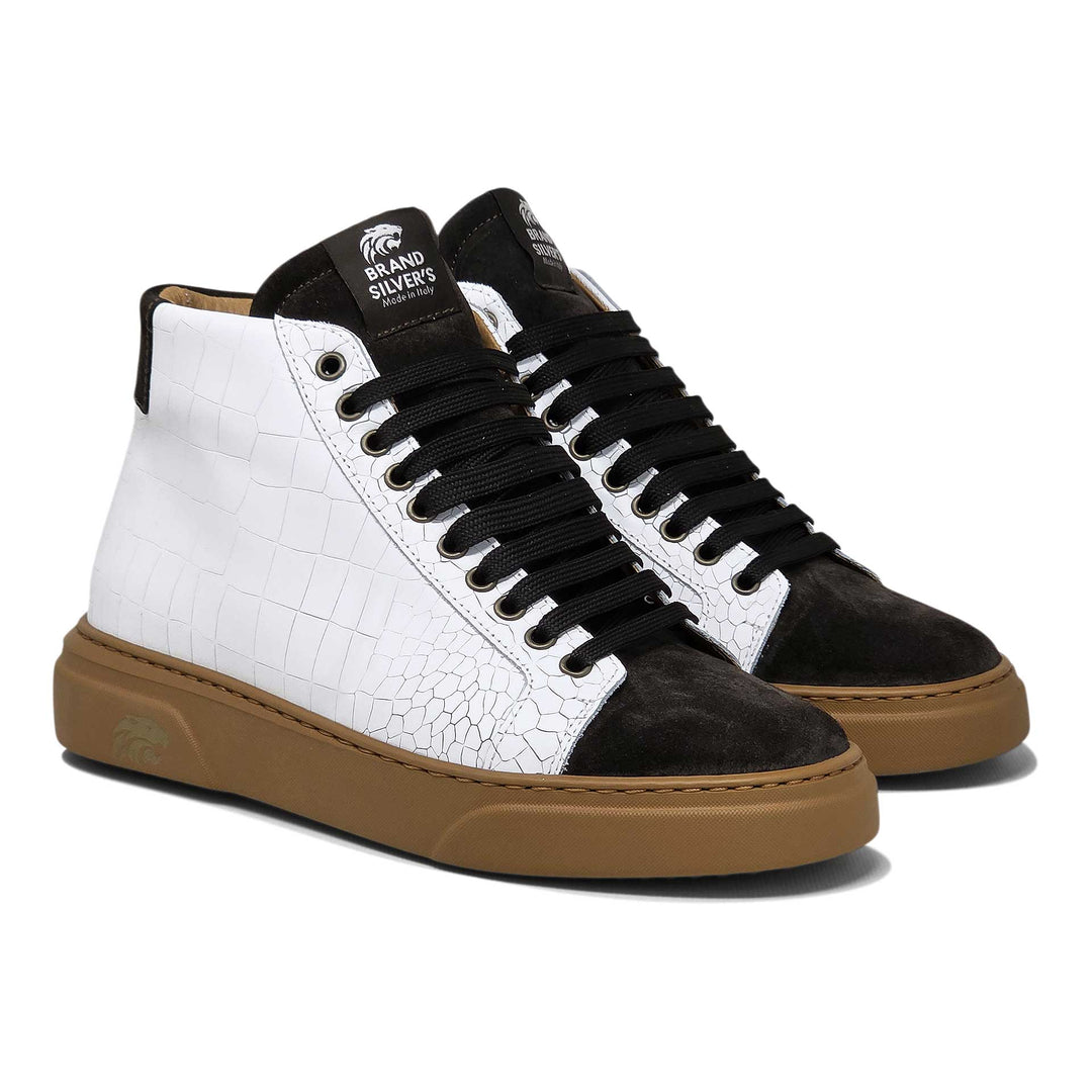 Trento Cocco — Sneaker in pelle e camoscio
