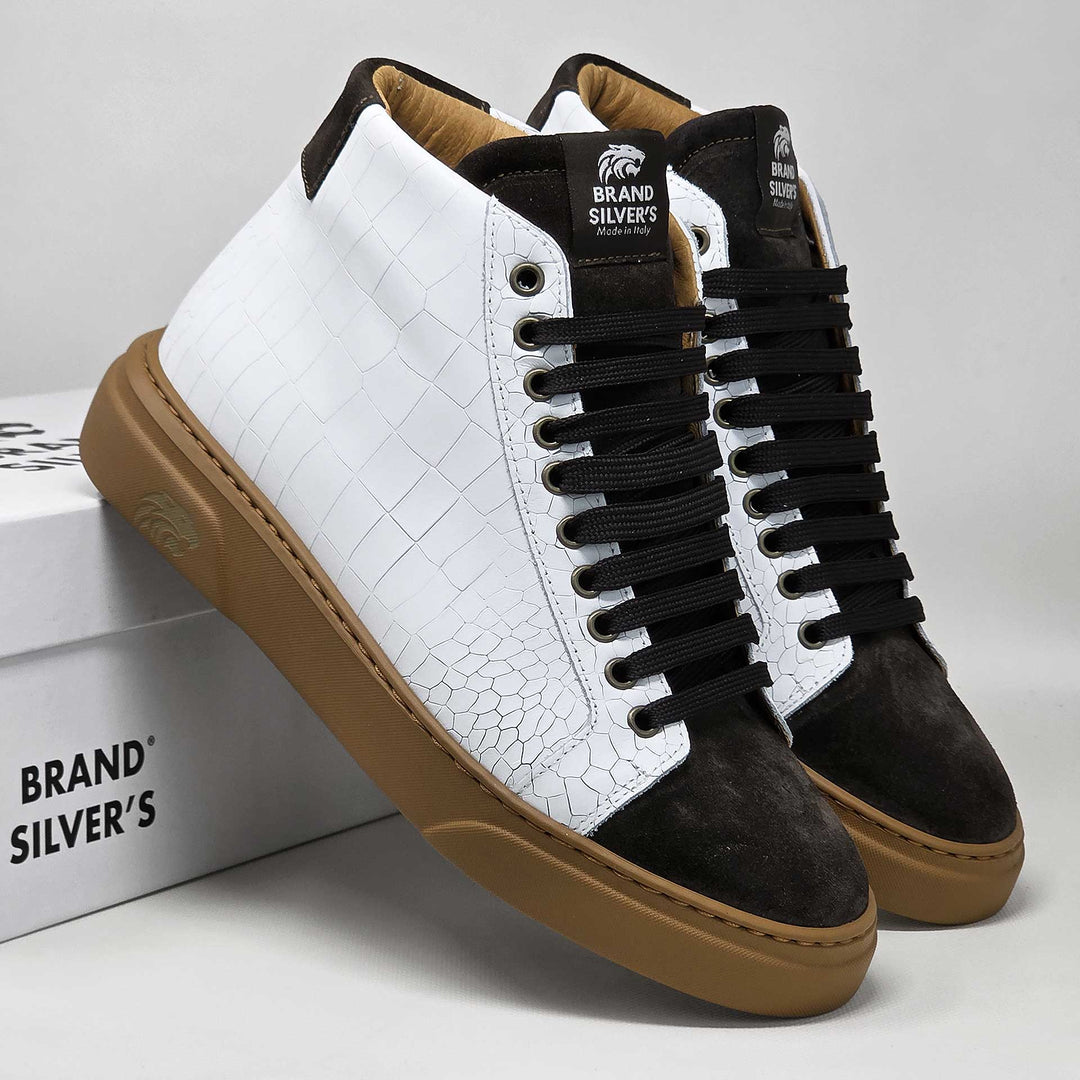Trento Cocco — Sneaker in pelle e camoscio