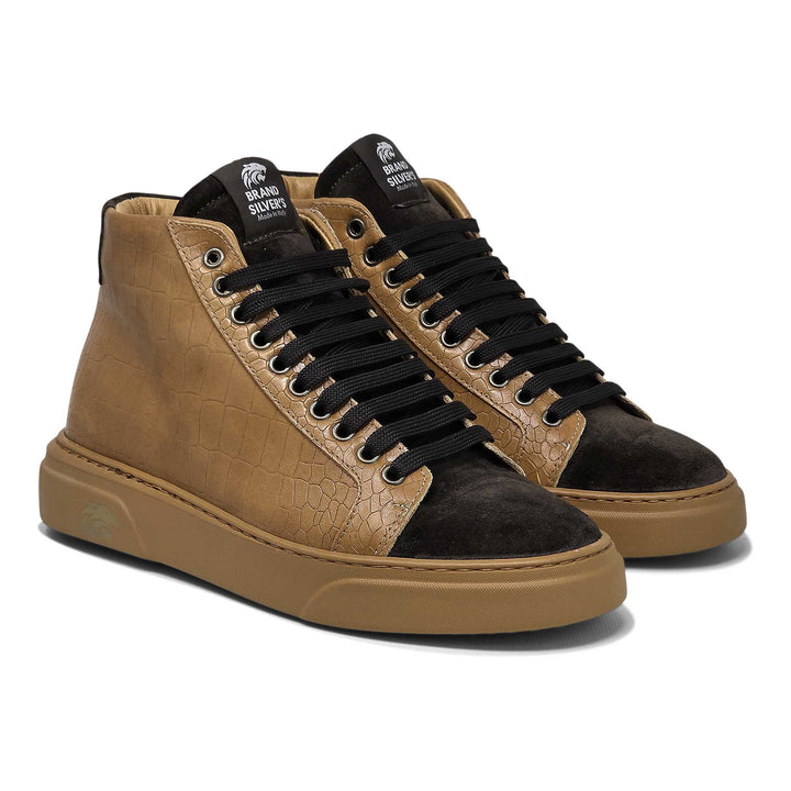 Trento Cocco — Sneaker in pelle e camoscio