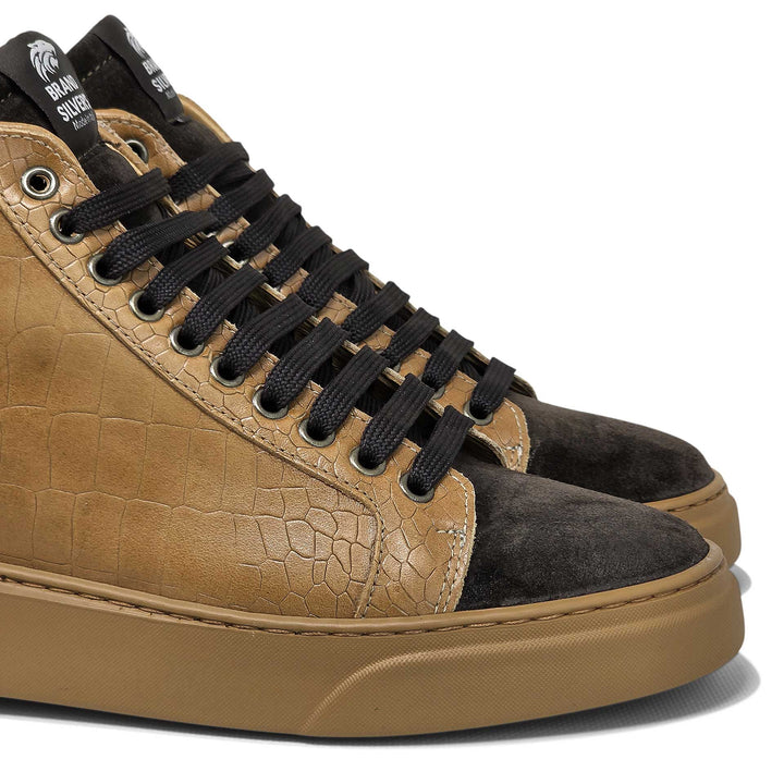 Trento Cocco — Sneaker in pelle e camoscio