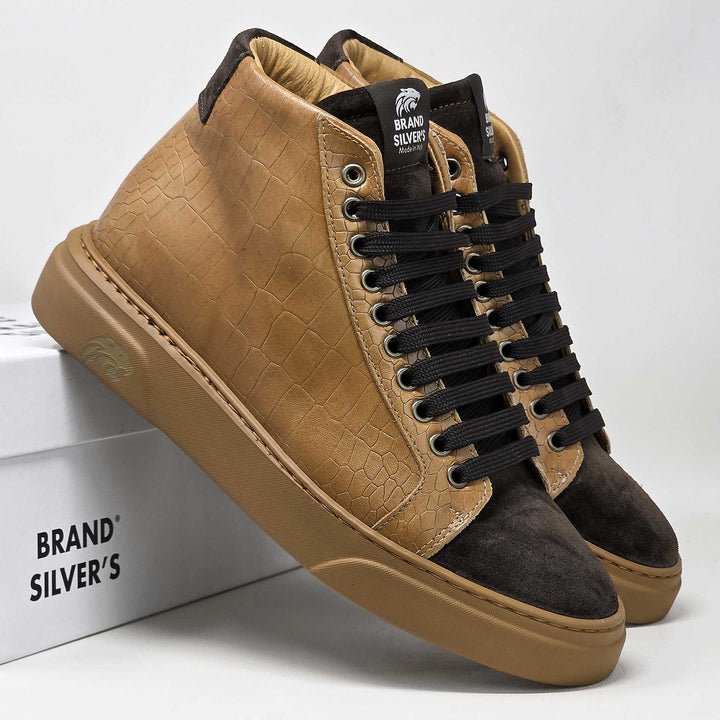Trento Cocco — Sneaker in pelle e camoscio