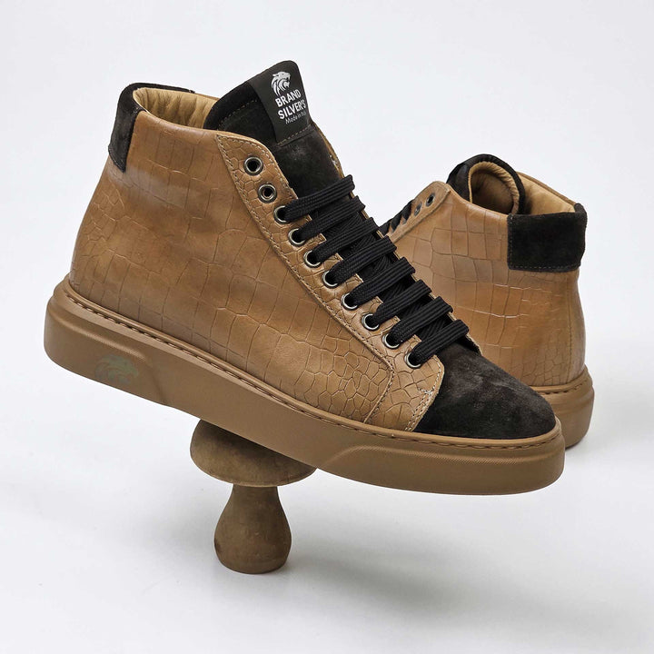Trento Cocco — Sneaker in pelle e camoscio