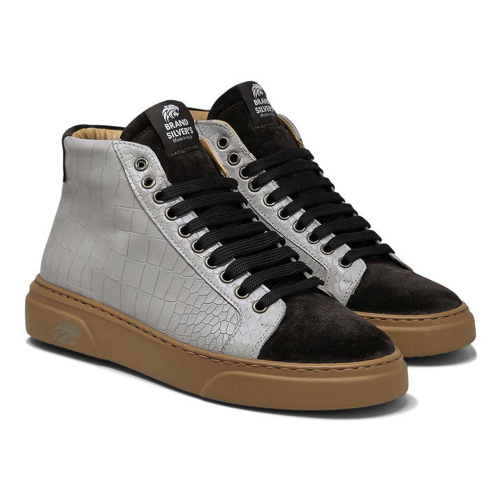 Trento Cocco — Leather and suede sneakers