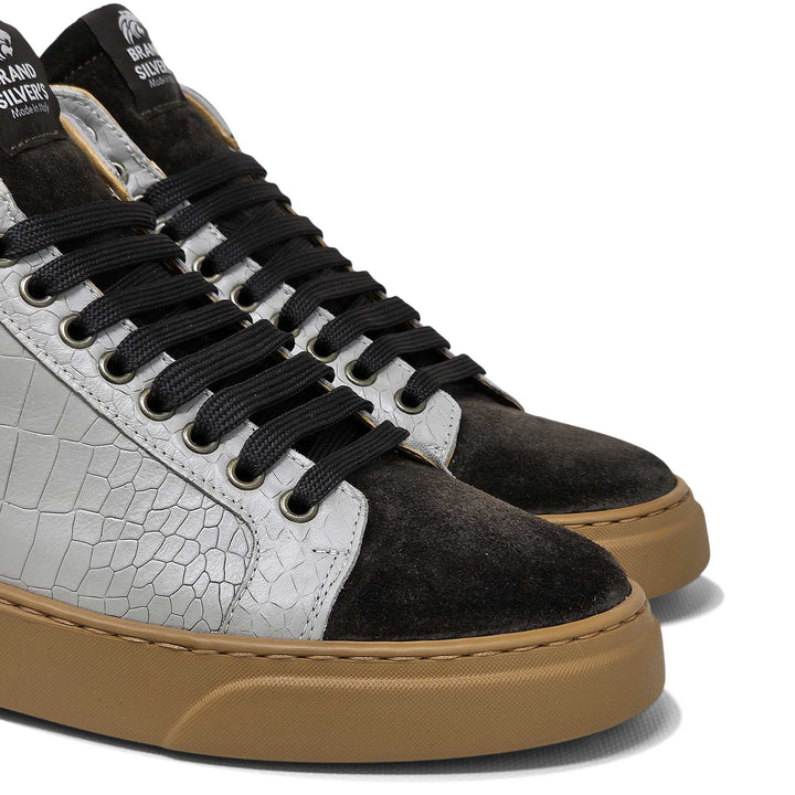 Trento Cocco — Leather and suede sneakers