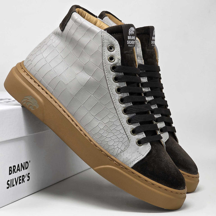 Trento Cocco — Leather and suede sneakers