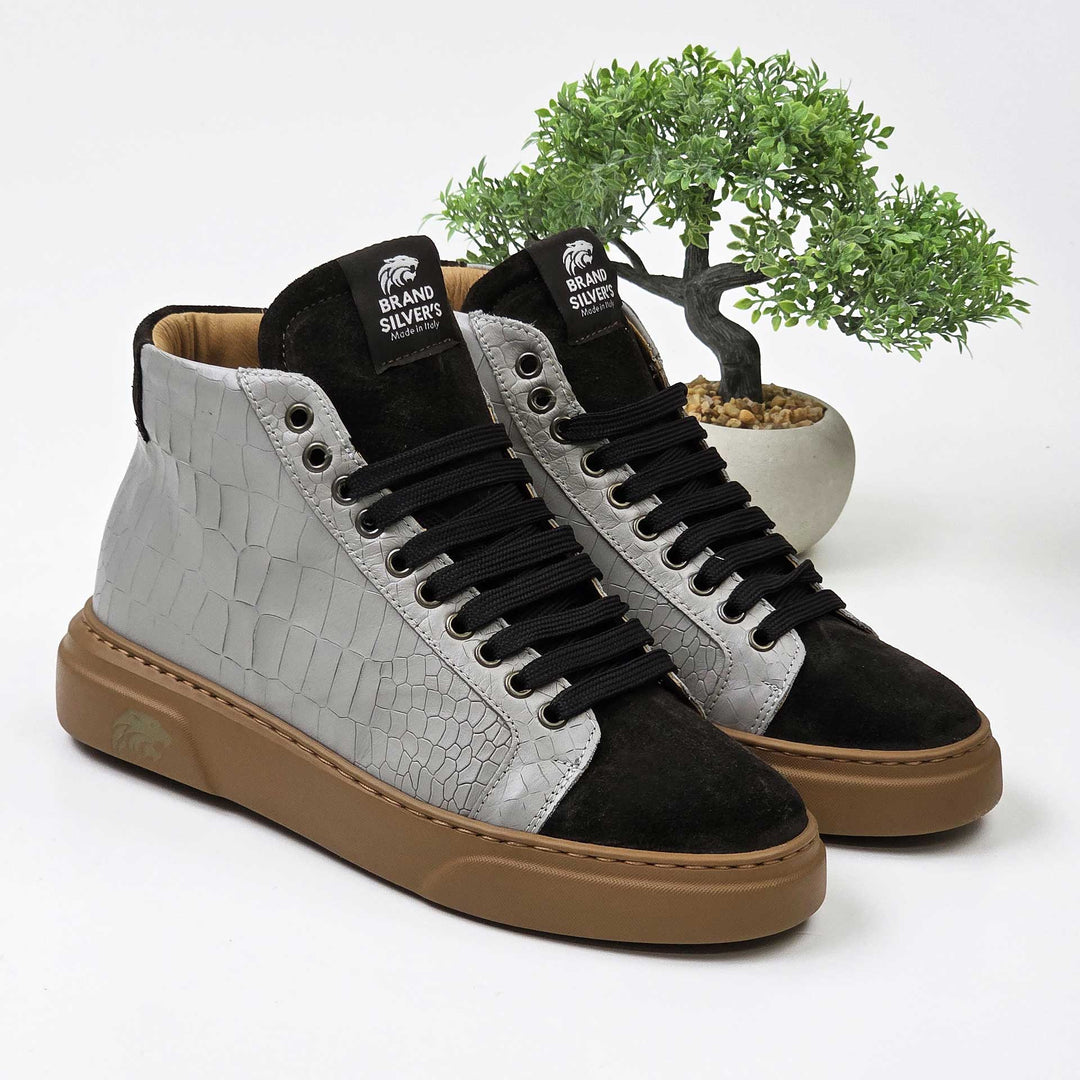 Trento Cocco — Sneaker in pelle e camoscio