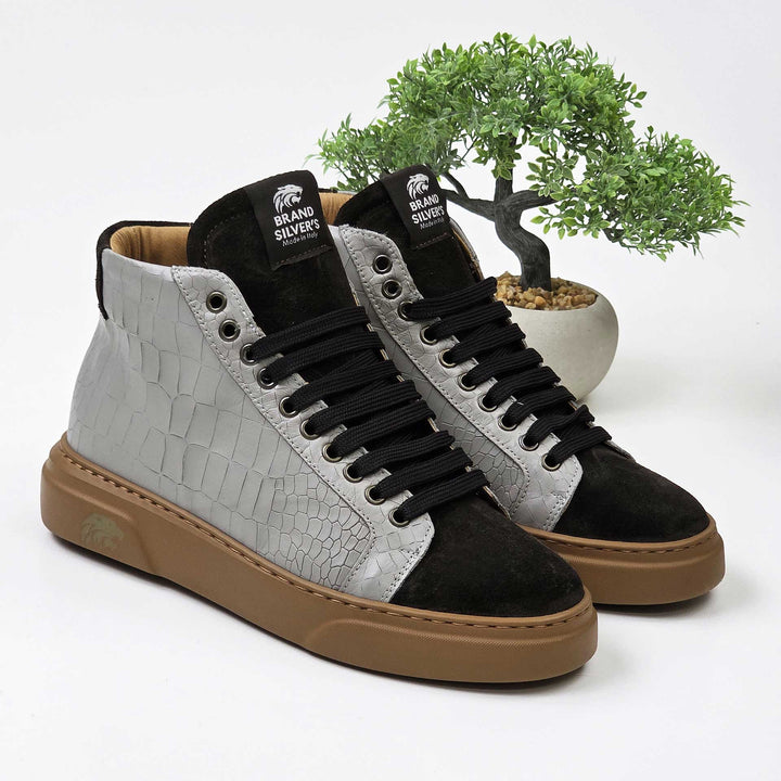 Trento Cocco — Sneaker in pelle e camoscio