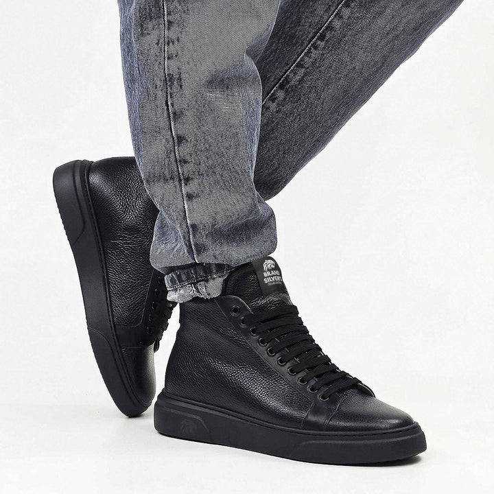 Trento — Sneaker in pelle Total Black