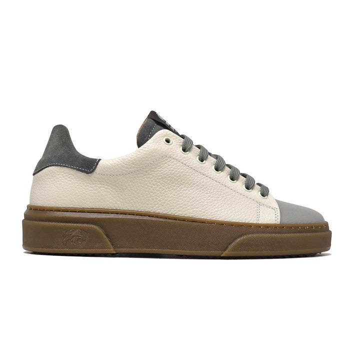 NEVADA IN BEIGE GREY LEATHER