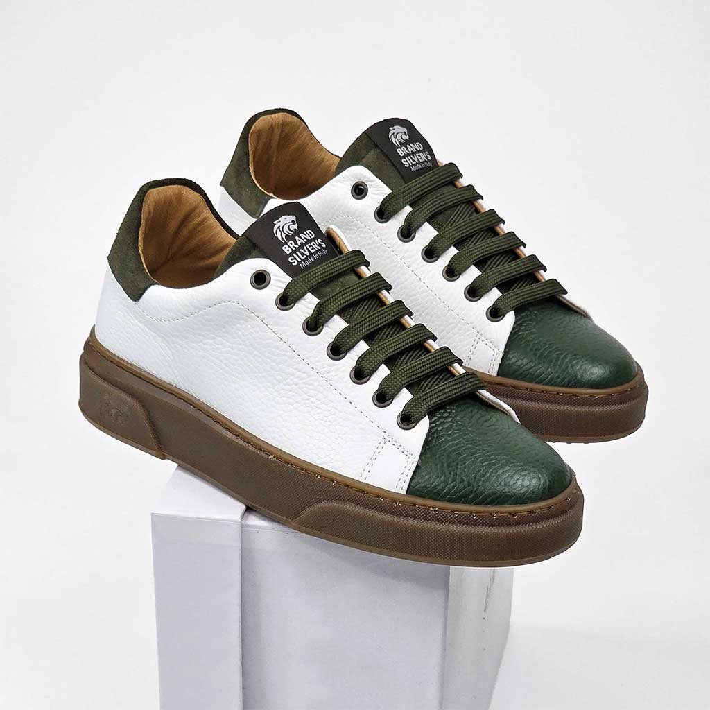 NEVADA PELLE BIANCO VERDE