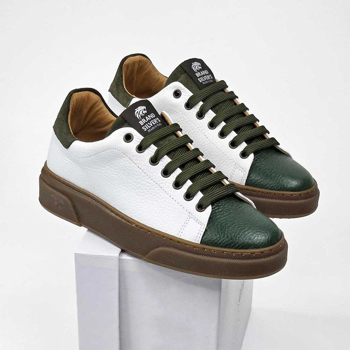 NEVADA PELLE BIANCO VERDE