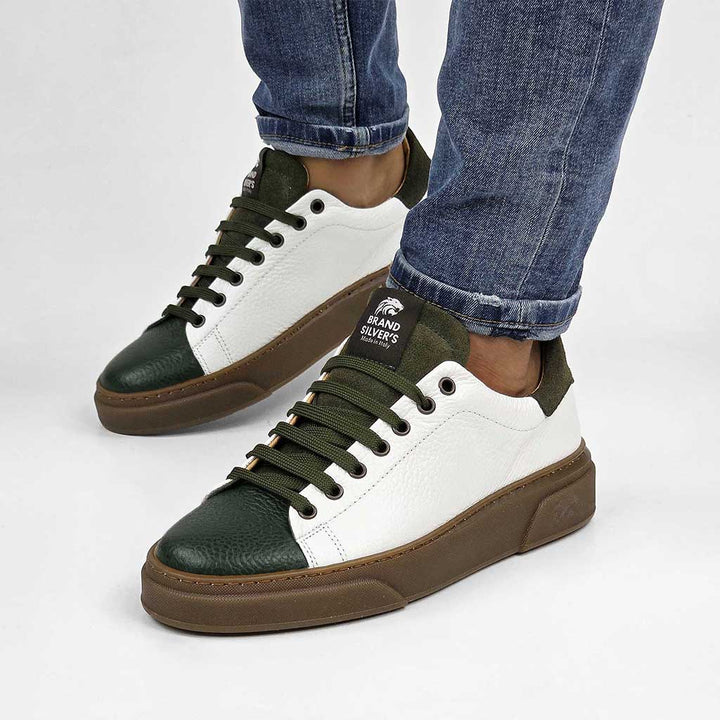 NEVADA PELLE BIANCO VERDE