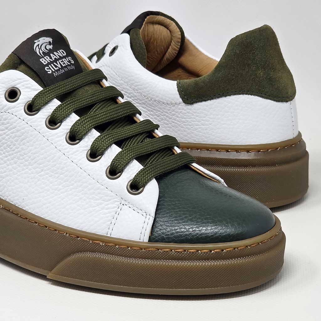 NEVADA PELLE BIANCO VERDE