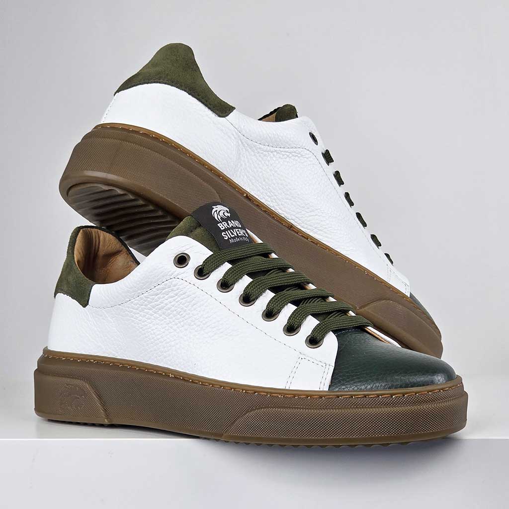 NEVADA PELLE BIANCO VERDE