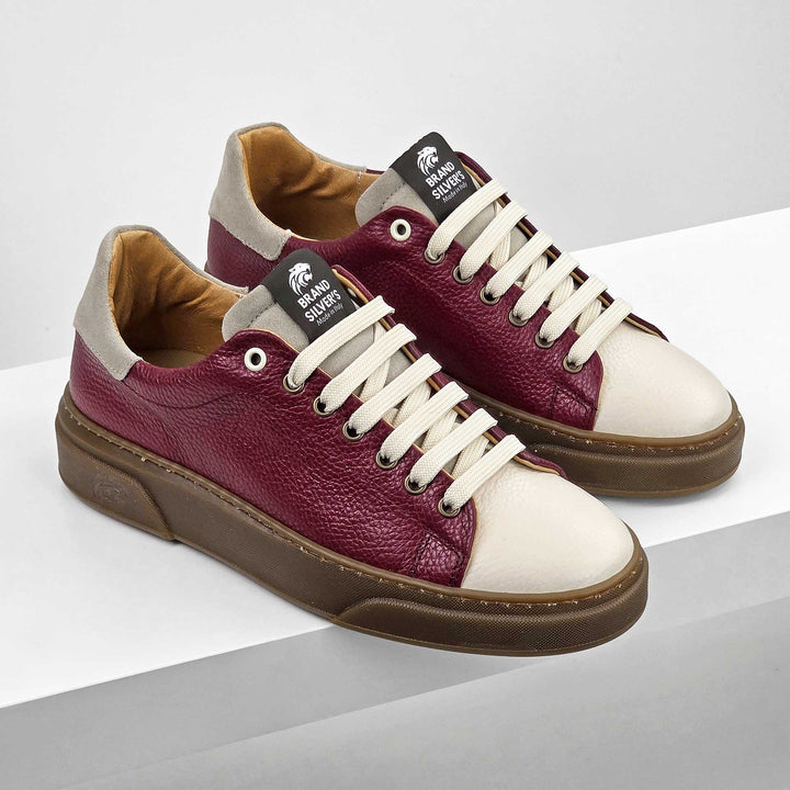NEVADA PELLE BORDEAUX BEIGE