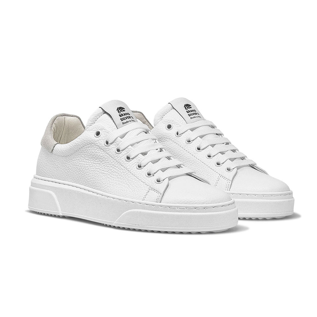 NEVADA BASIC PELLE BOTTOLATA BIANCA